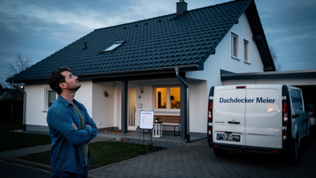 Du musst prüfen ob die Dachdecker-Arbeiten korrekt ausgeführt werden