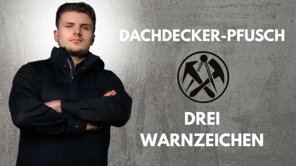 Dachdecker pfuschen am Bau