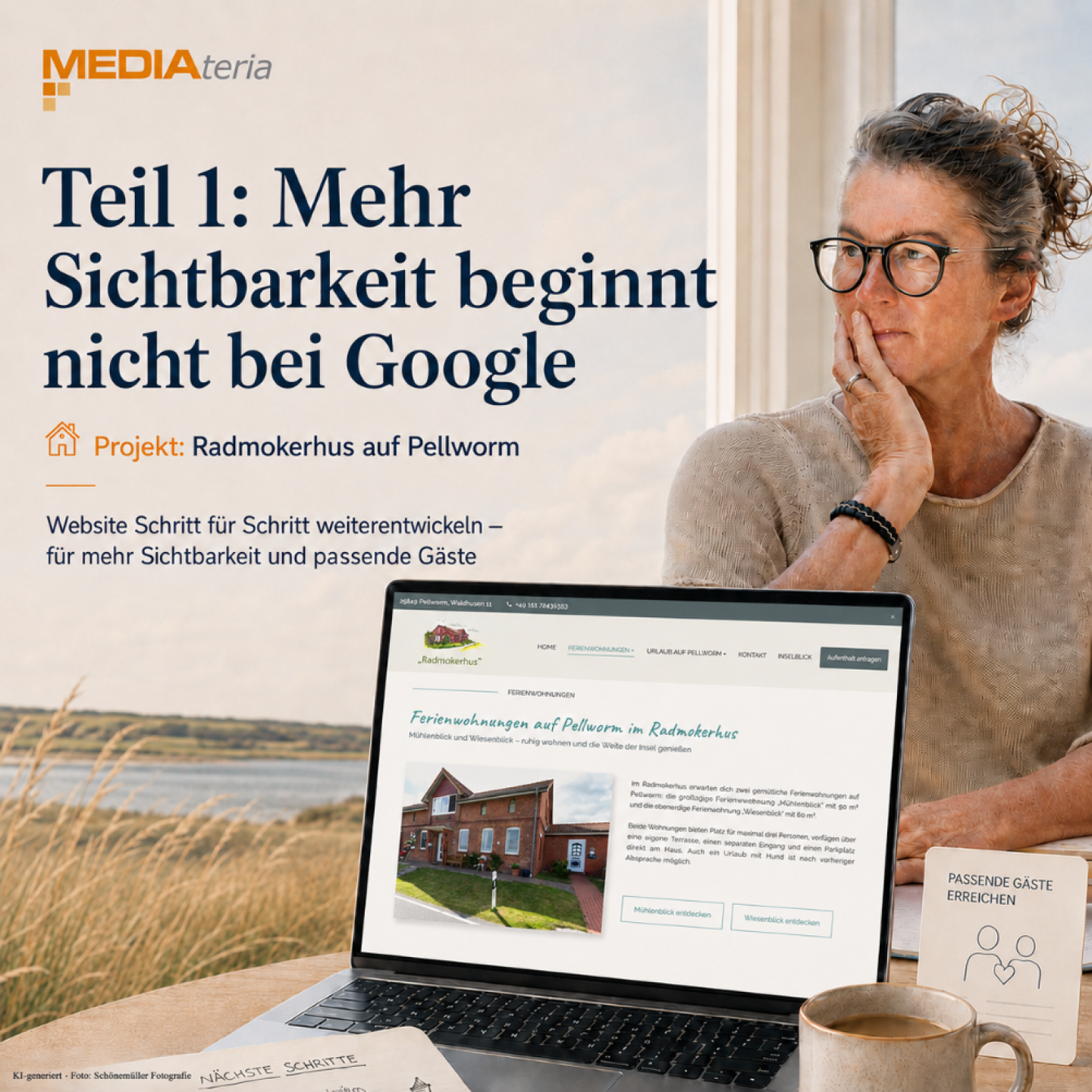 Pellworm-Unterkunft sichtbar machen: 3.890 Impr. als Start – jetzt auf Relevanz getrimmt