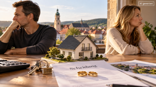 Hausverkauf bei Scheidung (KI-generiert)