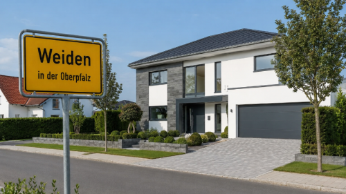 Gehobenes Einfamilienhaus in Weiden in der Oberpfalz zum Verkauf.