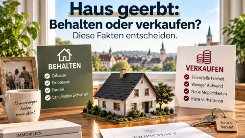 Haus geerbt: Behalten oder verkaufen? (KI-generiert)
