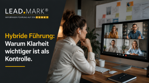 Hybride Führung - So hältst du dein Team zusammen  (Bild: KI-generiert)