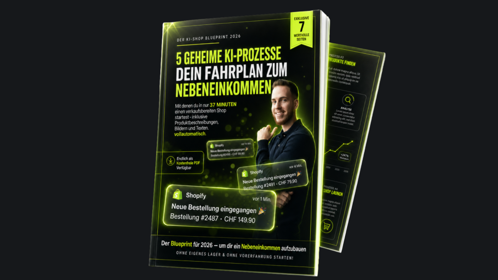 Der KI-Shop Blueprint 2026: In nur 37 Minuten als Angestellter deinen verkaufsbereiten Online-Shop starten und zum Nebeneinkommen.