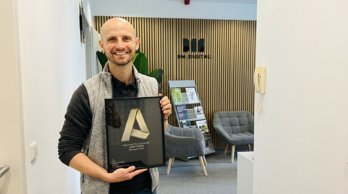 Michael Bendl mit dem Top Arbeitgeber Award