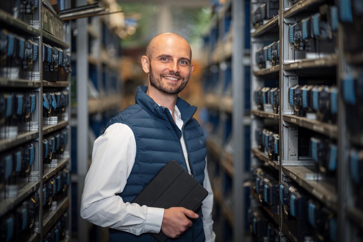 Michael Bendl im Lager