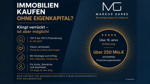 In Immobilien investieren ohne Eigenkapital: So kann die Finanzierung funktionieren