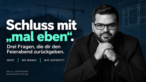 Schluss mit "mal eben".