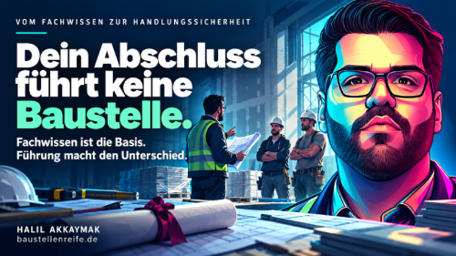 Abschluss führt keine Baustelle