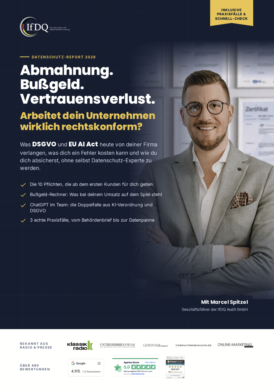 DSGVO und EU AI Act: Das musst du als Unternehmen jetzt erfüllen, um Sanktionen und Bußgelder zu vermeiden