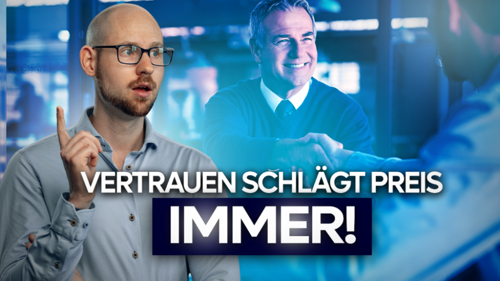 Zwei Personen schütteln sich die Hände, Vertrauen schlägt Preis.