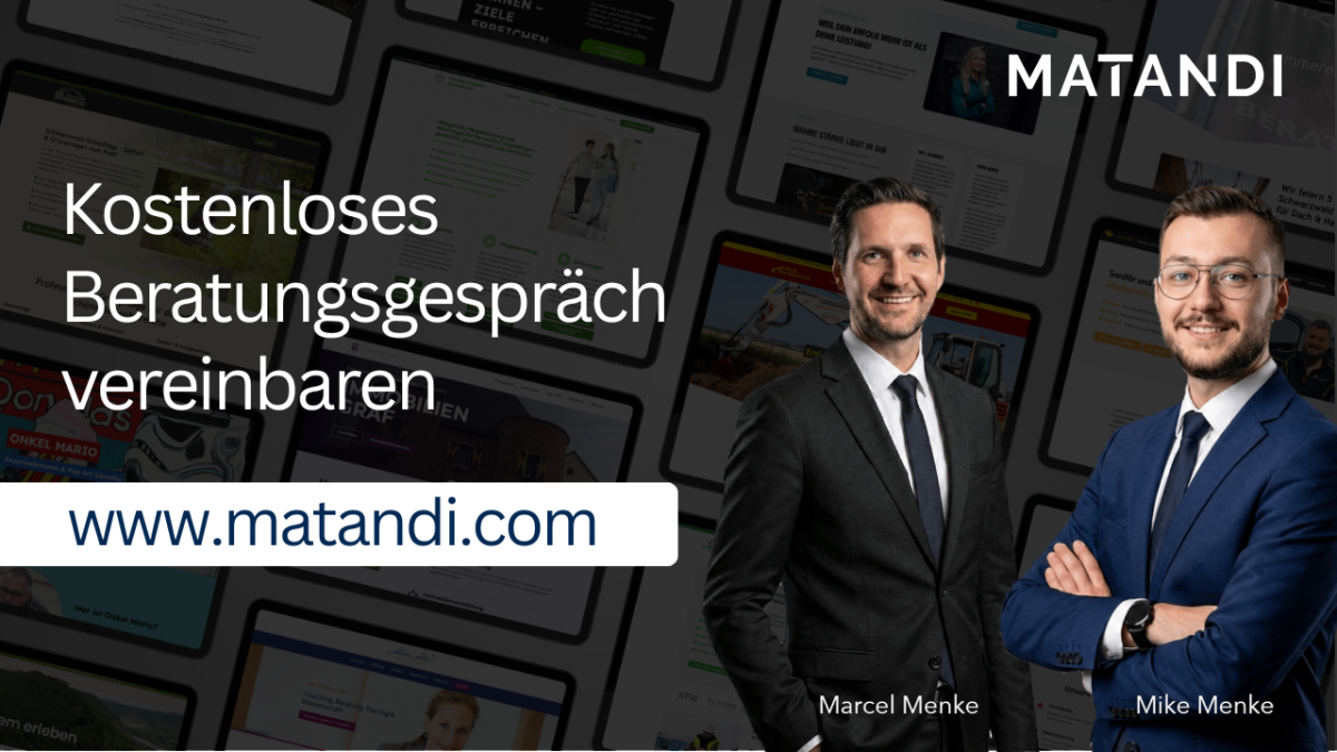 Verliere keine Zeit und Aufträge mehr und sichere dir jetzt dein kostenloses Beratungsgespräch.