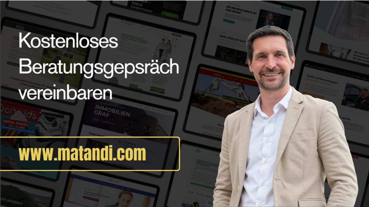 Verliere keine Zeit und Aufträge mehr und sichere dir jetzt dein kostenloses Beratungsgespräch.
