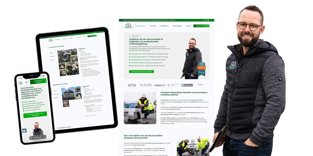 Neue Webseite von Kilian Peltz - Planungsbüro Peltz