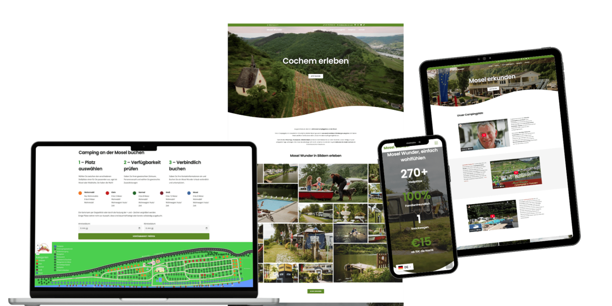 Die neue Webseite des Campingplatz Moselwunder