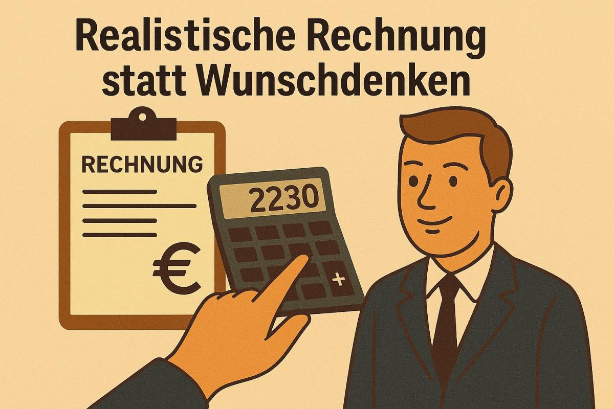 Man sollte mit den richtigen persönlichen Kennzahlen kalkulieren.