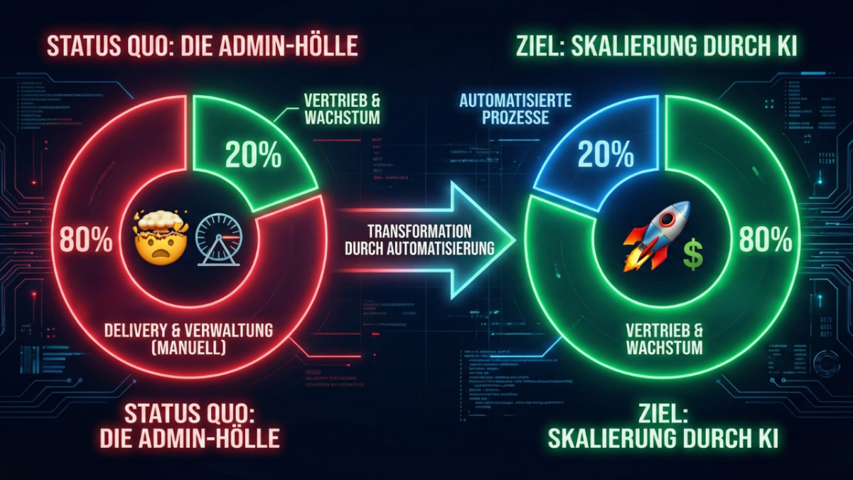 Die Transformation: Weniger Admin-Hölle, mehr Zeit für umsatzbringende Aufgaben.