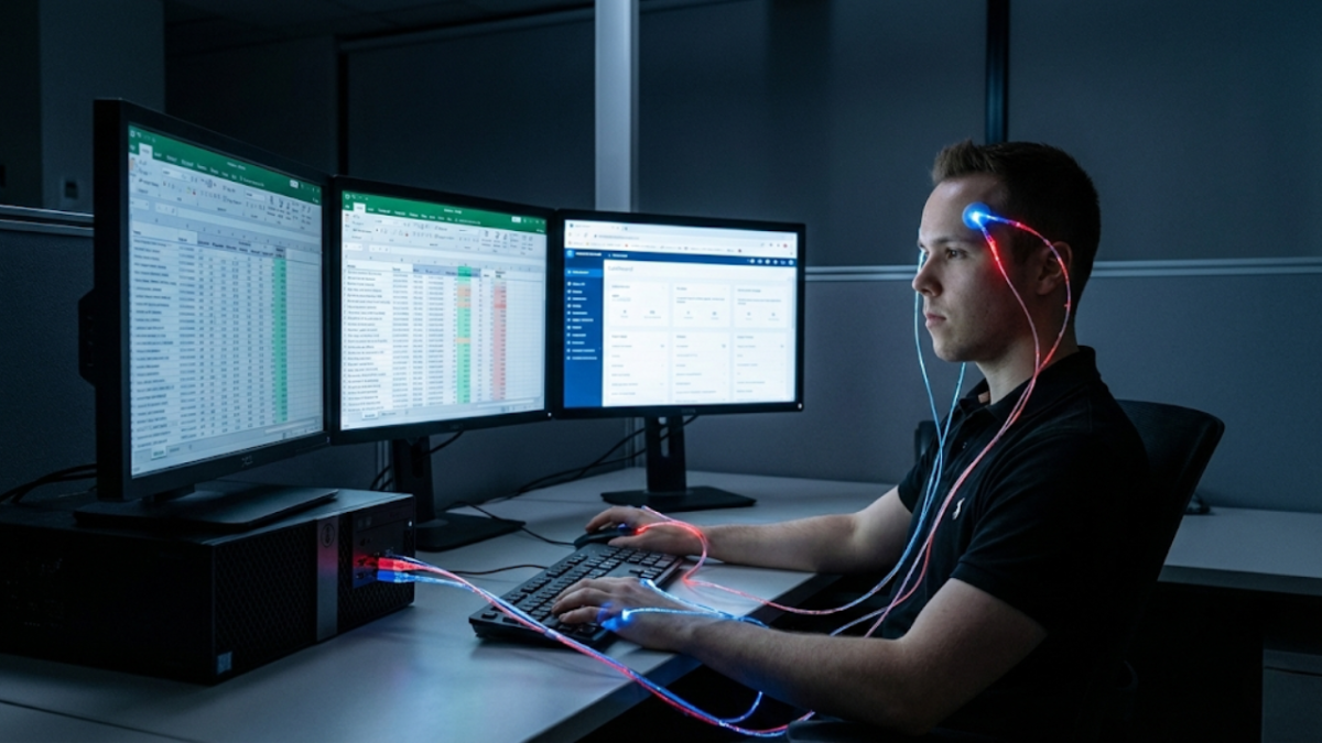 Die teuerste Schnittstelle der Welt: Ein Mensch, der Aufgaben erledigt, die ein Skript in Millisekunden könnte.