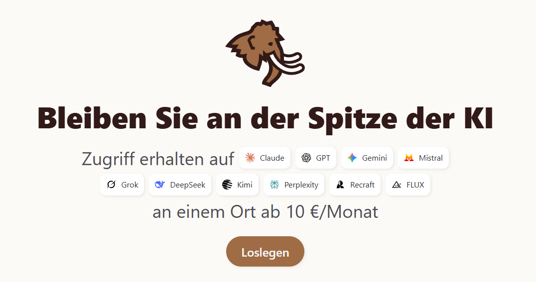 Mammouth AI, alle Modelle an einem Ort