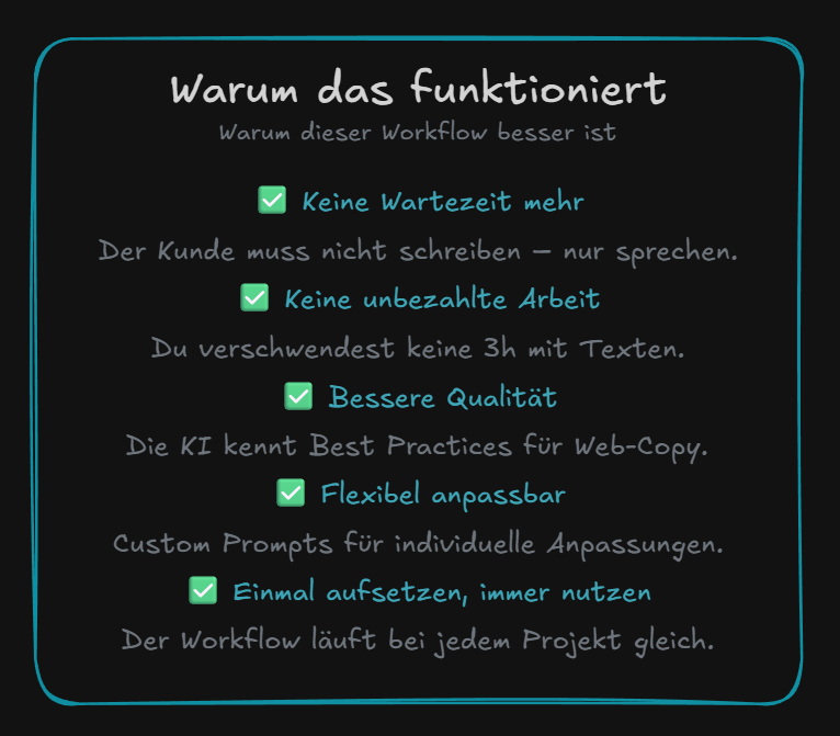 Es ist nicht nur ein totaler Gamechanger für jegliche Art von Copywriting sondern ein muss für jede Agentur um schritt zu halten!