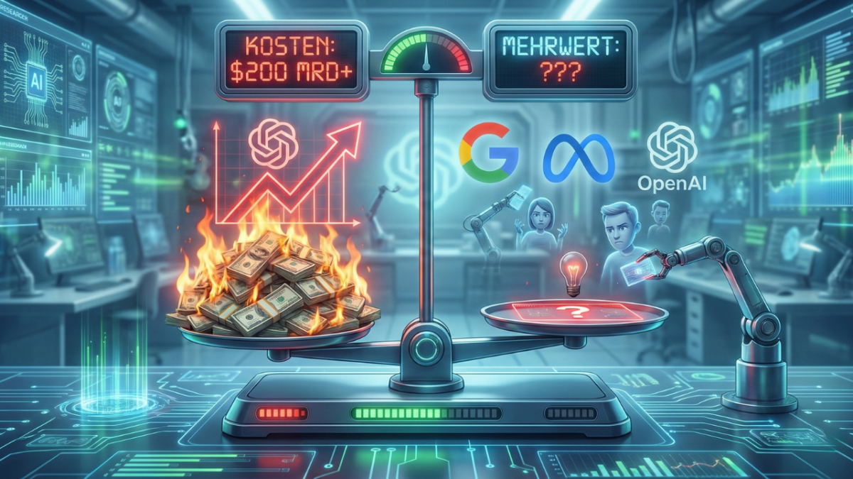 Milliardeninvestitionen treffen auf mageren Mehrwert: Das große Geldproblem zeigt, dass der ROI von KI oft noch auf sich warten lässt.