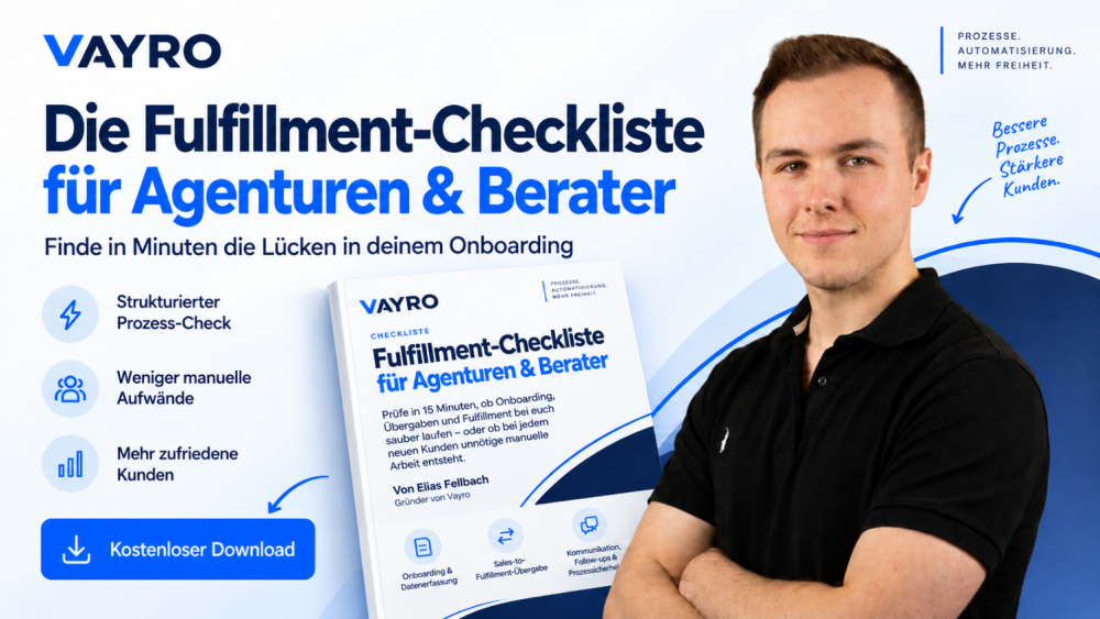 Die Fulfillment-Checkliste für Agenturen & Berater