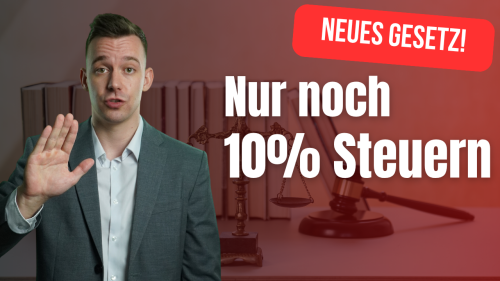 Nur noch 10% Steuern auf Mieteinnahmen