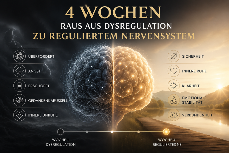 Grafik über 4 Wochen zur Regulierung des Nervensystems und Neuroplastizität.