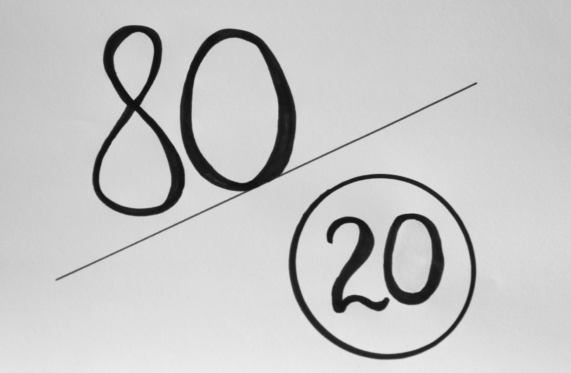 Das 80-20-Prinzip für effektives Abnehmen in den Wechseljahren.