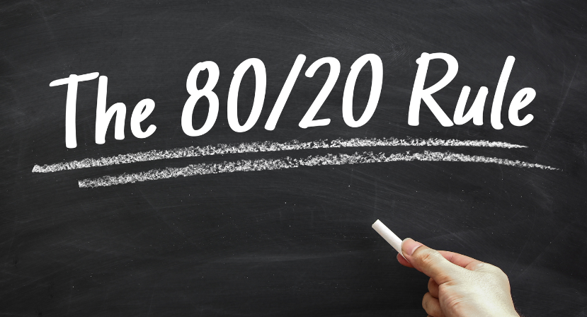 Die 80/20 Regel!