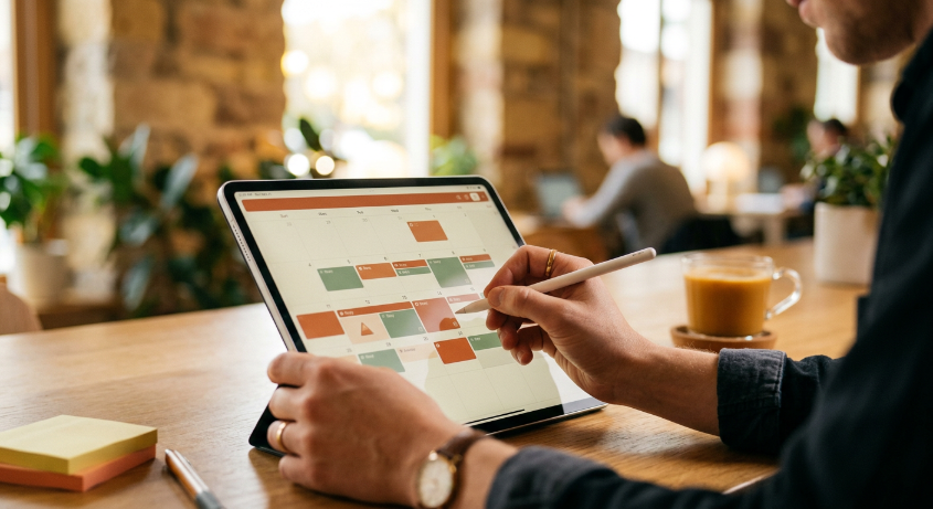 Tablet Lernplan für Industriemeister