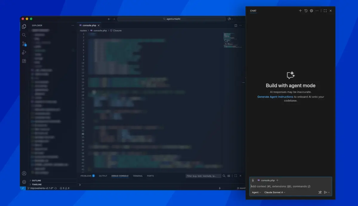 KI-Chatbot Integration direkt in der Seitenleiste einer Software nutzbar