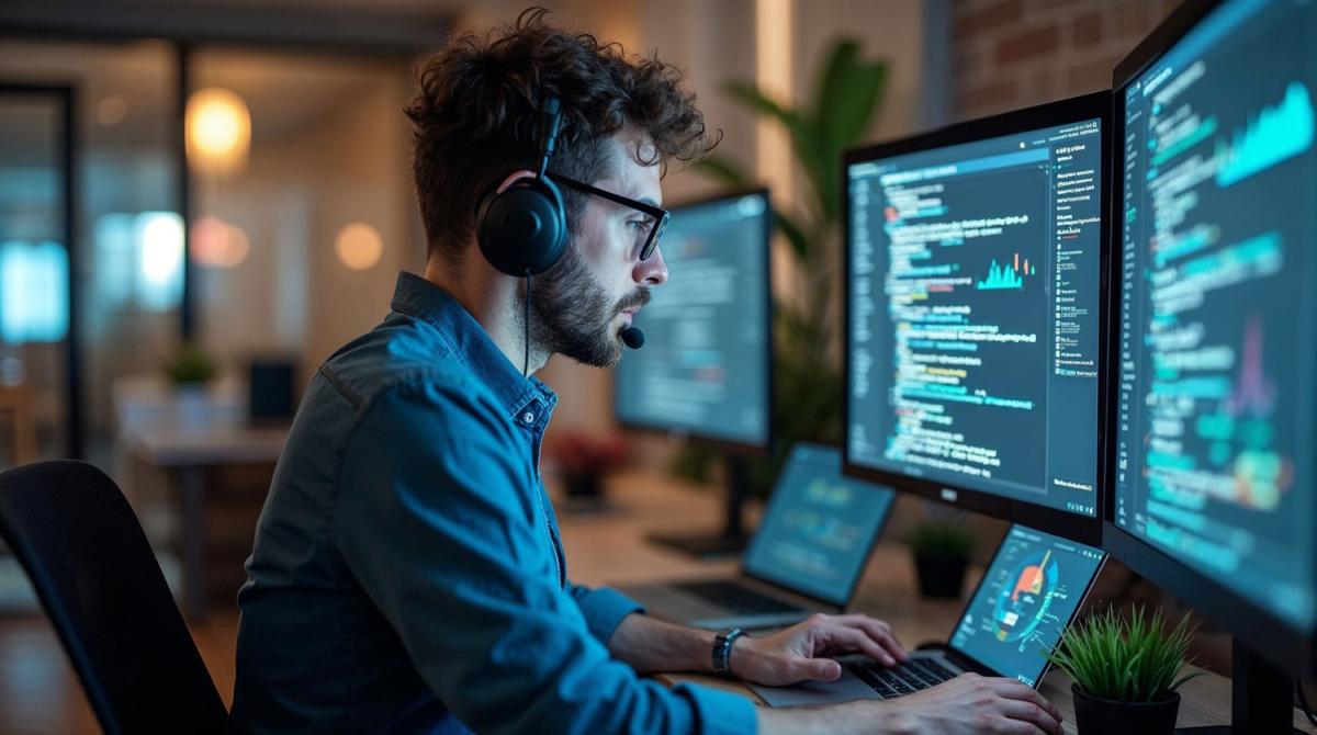Software-Entwickler während der Arbeit&nbsp;