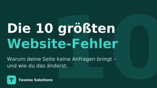 Die 10 größten Website-Fehler + wie eine Website richtig aufgebaut sein sollte 