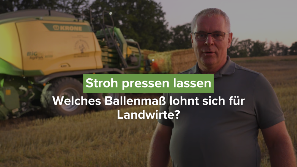 Stroh pressen lassen: Welches Ballenmaß lohnt sich für Landwirte?