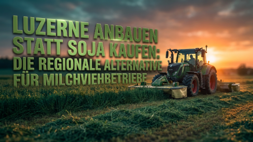 Luzerne anbauen statt Soja kaufen: Die regionale Alternative für Milchviehbetriebe