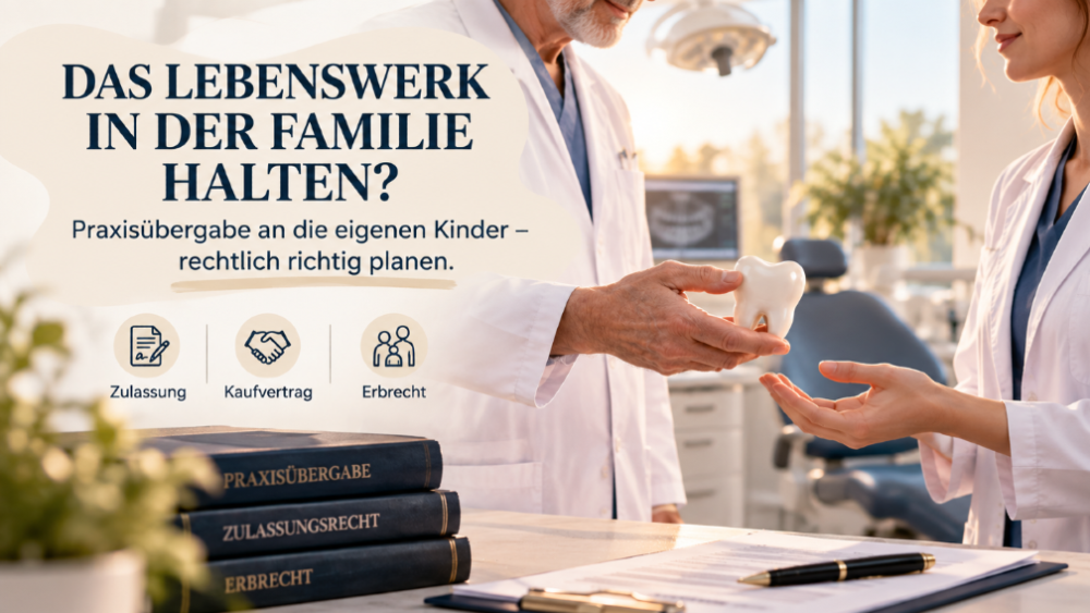 Beratung zur Praxisübergabe an Kinder in einer Arztpraxis.