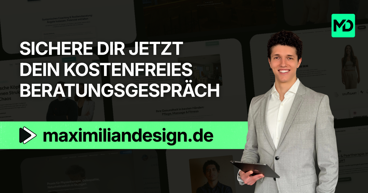 Mann in Anzug mit Tablet informiert über kostenfreies Beratungsgespräch.