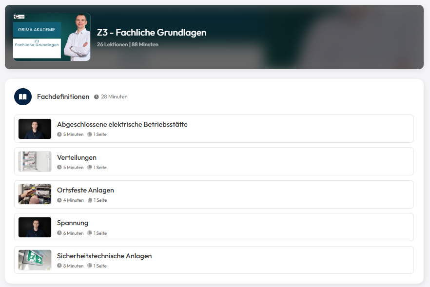 Digitale Unterweisungsplattform für individuellen und dauerhaften Fachkundeerhalt aller Fach- und Führungskräfte.