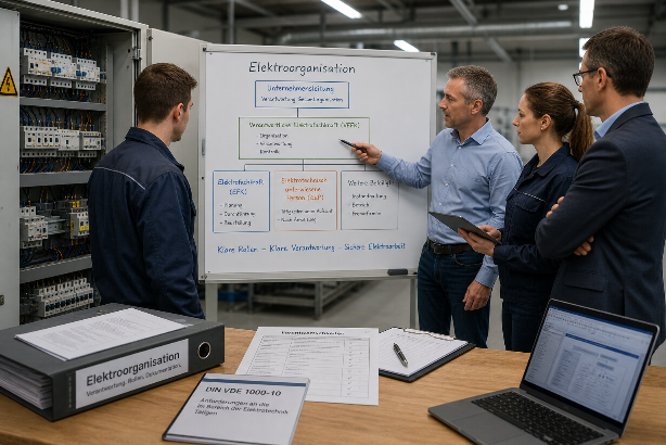 Elektroorganisation besteht aus klaren Strukturen und Verantwortlichkeiten.