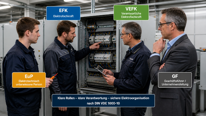 Jede Rolle hat eine besondere Funktion, Kompetenz sowie Verantwortung.
