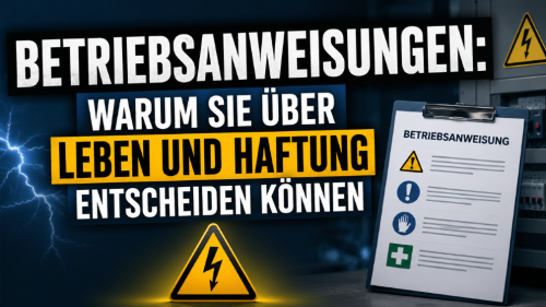 Betriebsanweisungen: Warum sie über Leben und Haftung entscheiden können