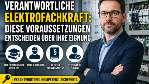 Verantwortliche Elektrofachkraft: Diese Voraussetzungen entscheiden über Ihre Eignung