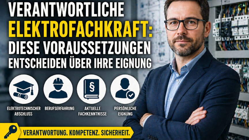 Verantwortliche Elektrofachkraft: Diese Voraussetzungen entscheiden über Ihre Eignung