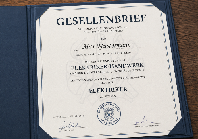 Ein Gesellenbrief macht jemanden nicht automatisch zur Fachkraft.