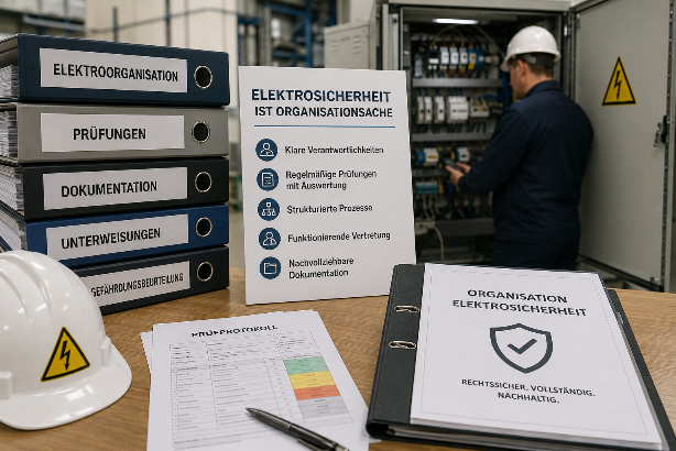 Elektrosicherheit ist kein Technikproblem, sondern ein Organisationsthema.&nbsp;