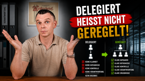 Delegiert heißt nicht geregelt!