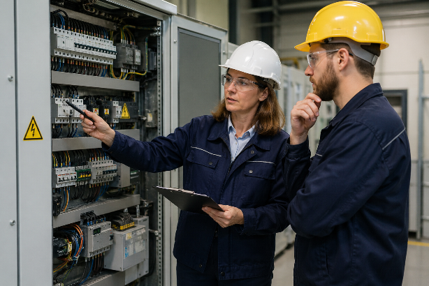 Die VEFK ist für den sicheren Betrieb der elektrischen Anlagen im Unternehmen verantwortlich.