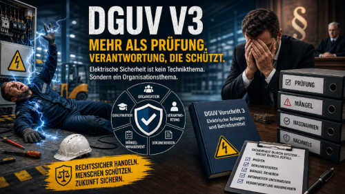 DGUV V3: Warum Ihre Prüfprotokolle Sie nicht vor Haftung schützen