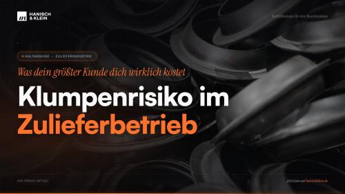 Haufen gedrehter Metallringe als Cover zum Klumpenrisiko im Zulieferbetrieb